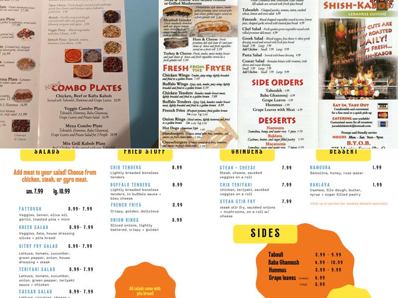 9 Star International Menu