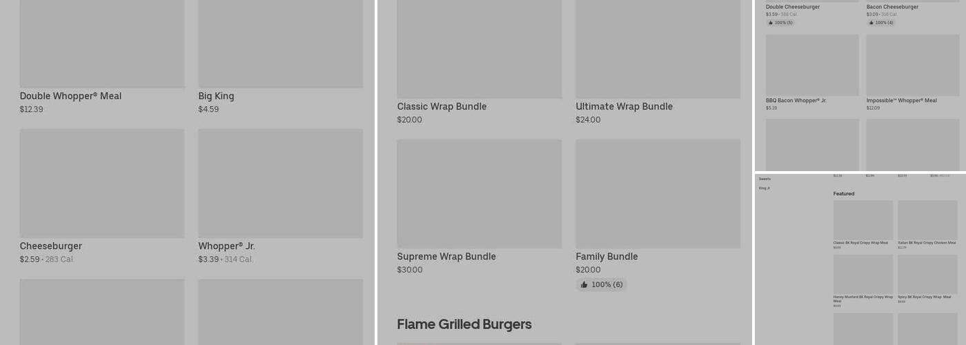 Burger King Menu