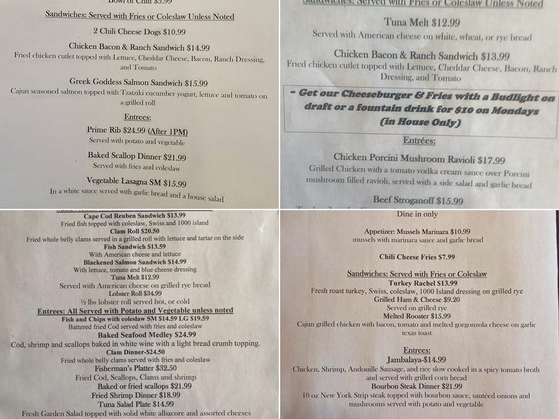 McCarthy's Pub Menu