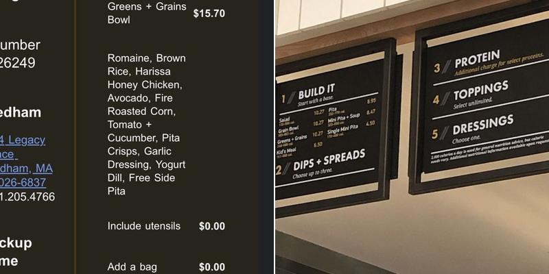 CAVA Menu