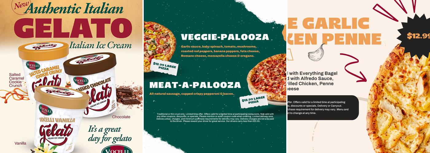 Vocelli Pizza Menu