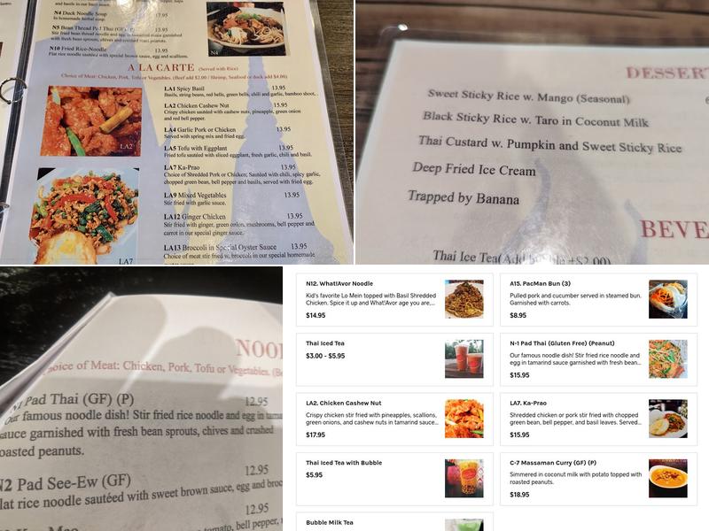 avor Thai Menu
