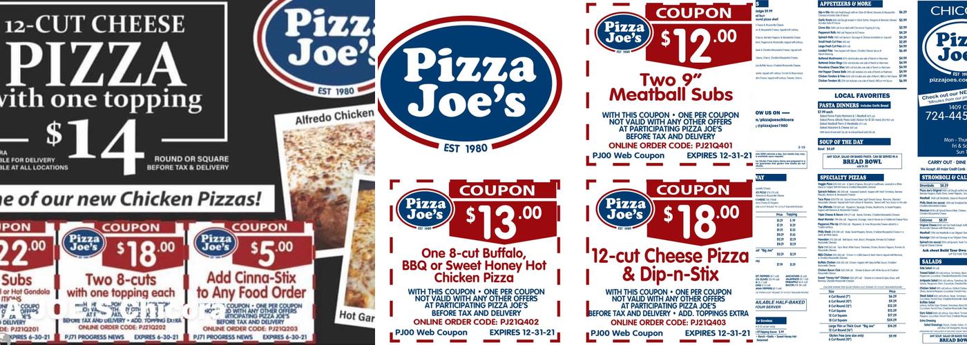 Pizza Joe's Menu
