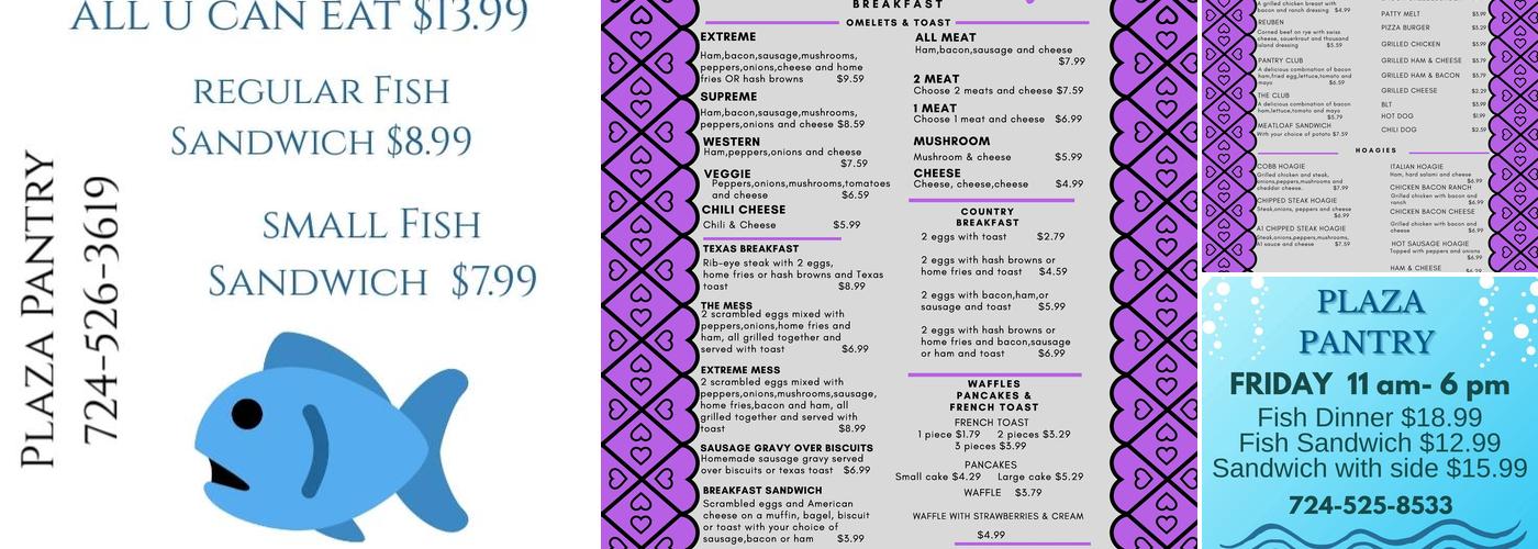 Plaza Pantry Menu