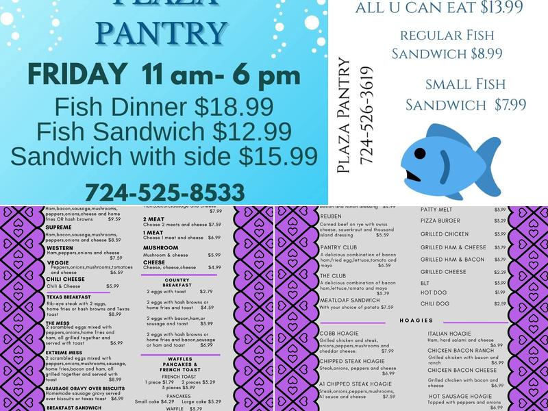 Plaza Pantry Menu