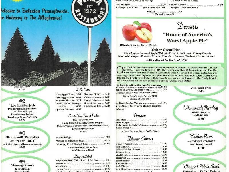 Pilot Dealer--Emlenton Travel Plaza Menu