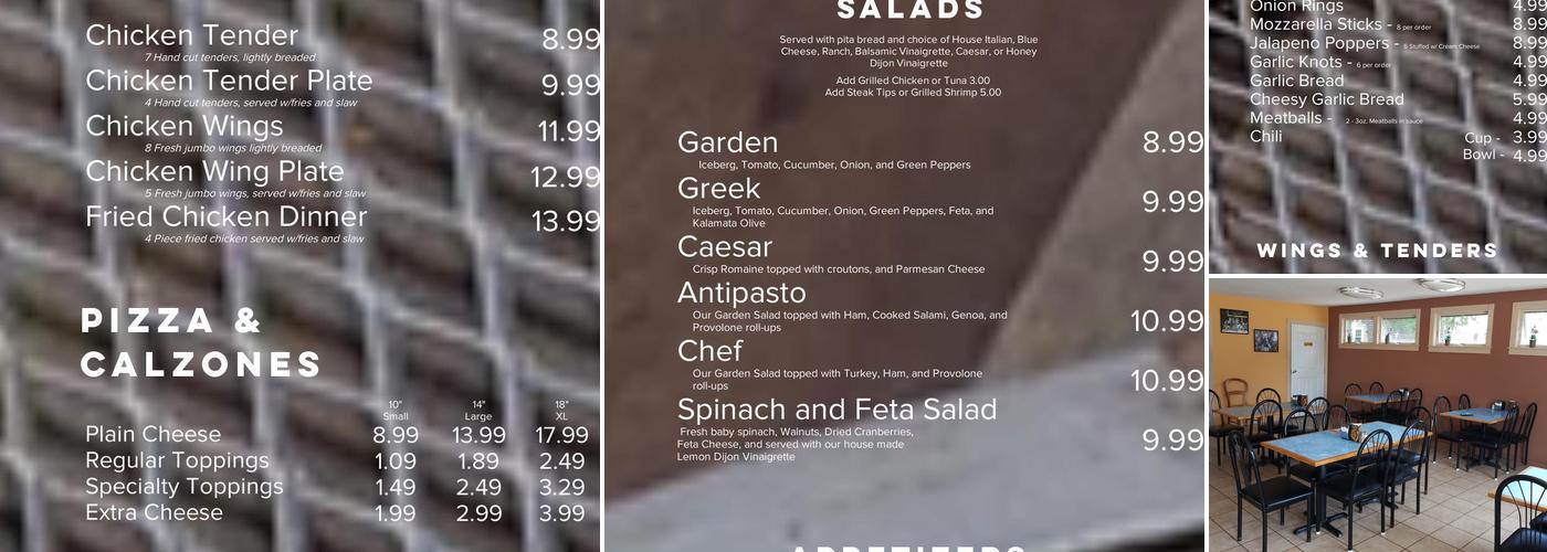 Brothers Pizza Menu
