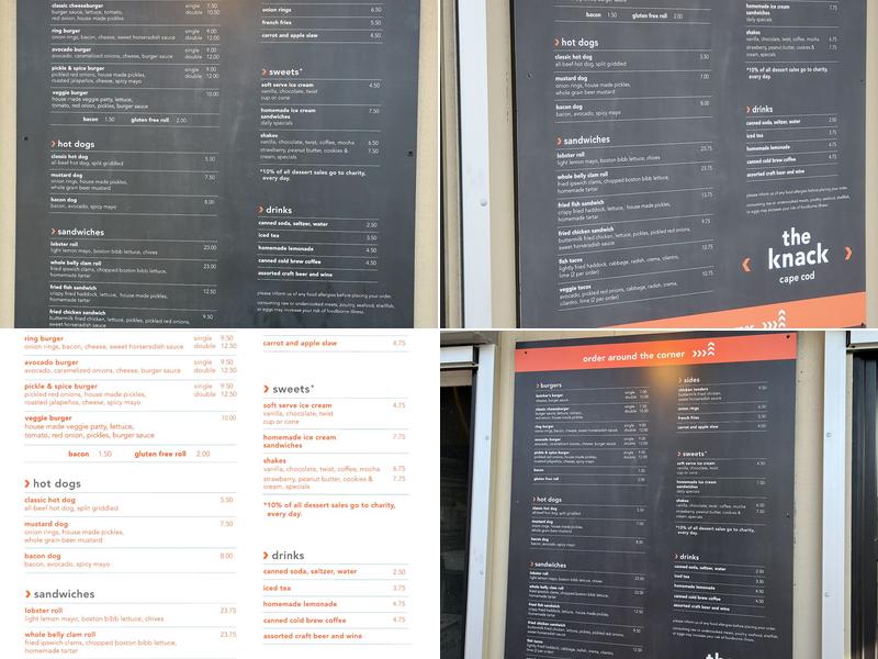 the knack orleans Menu