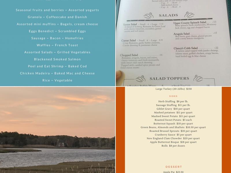 Clancy's Restaurant Menu
