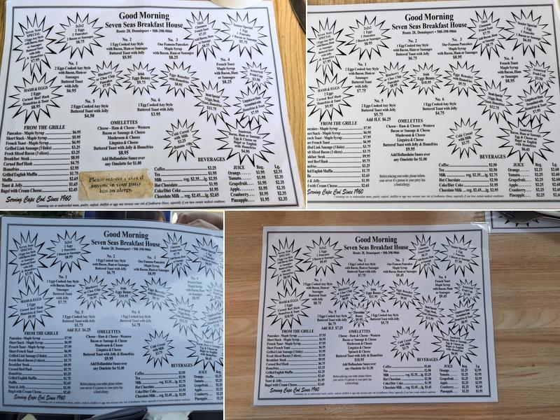 Seven Seas Menu