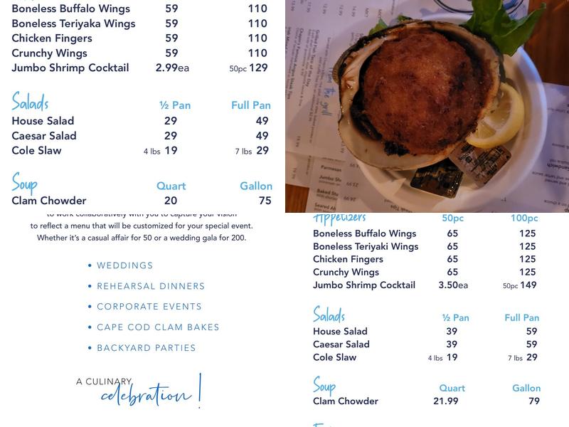 Chapin's Fish & Chips and Beach Bar Menu