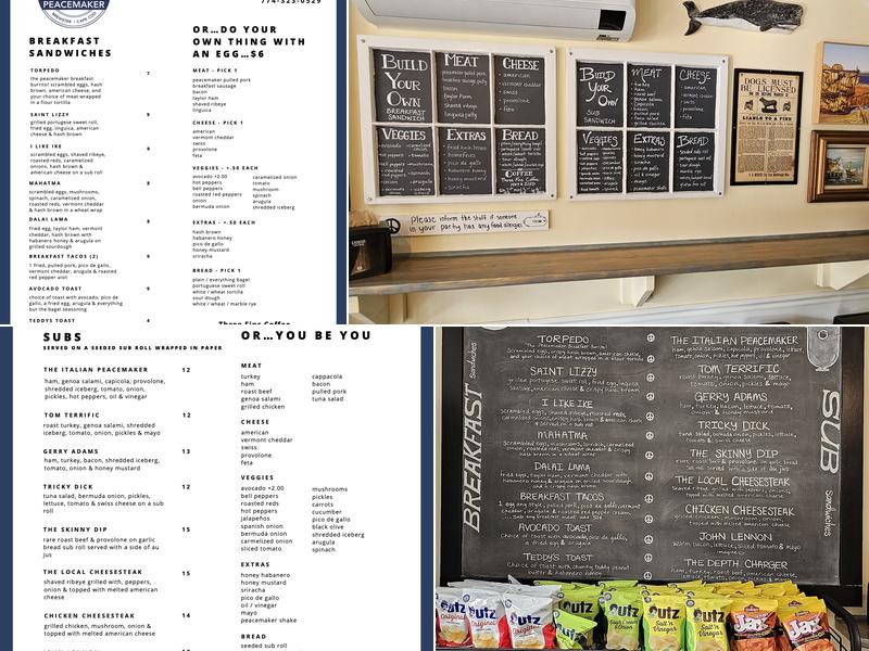 The Peacemaker Menu