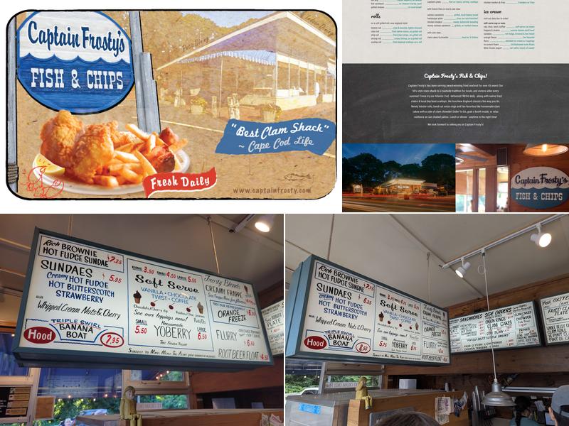 Captain Frosty's Menu