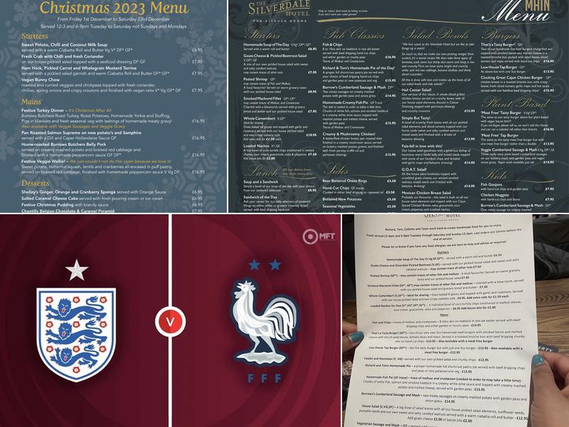 The Silverdale Hotel Menu