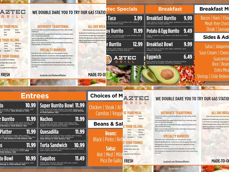 Aztec Grill Menu