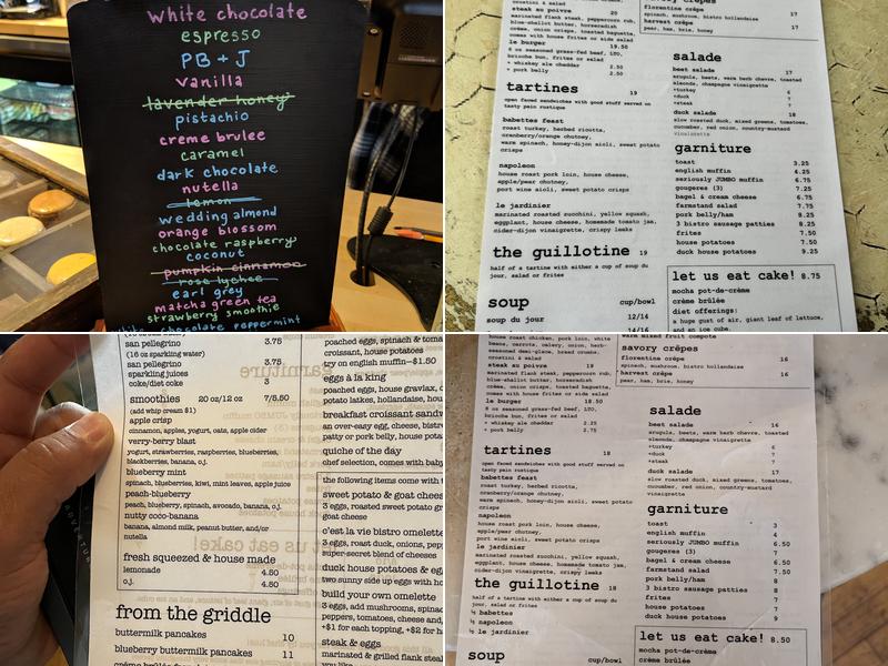 C'est La Vie Bistro Menu