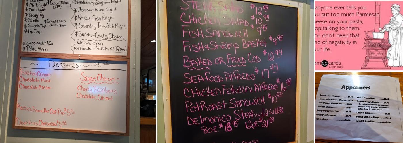 Scooter's Bar & Grill Menu