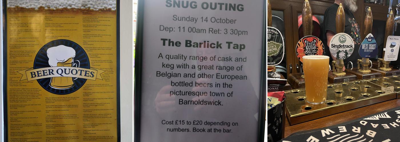 The Snug Micropub Menu