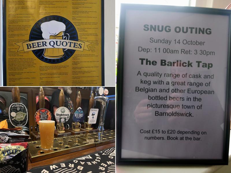 The Snug Micropub Menu