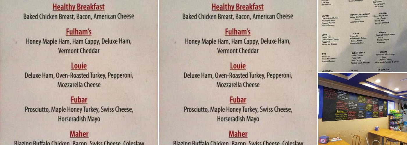 Mutha Stuffers Menu