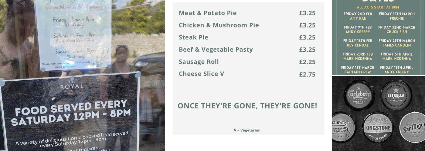 The Royal Silverdale Menu