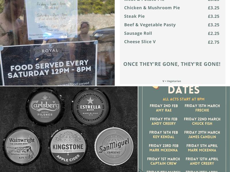 The Royal Silverdale Menu