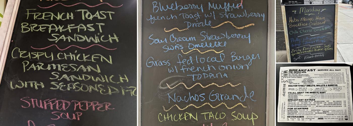 Mae's Place Menu