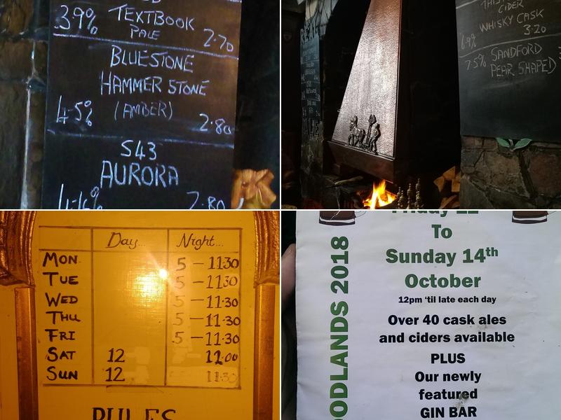 Woodlands Hotel Menu