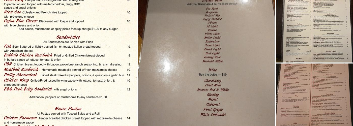 BridgeWorks Bar & Grill Menu