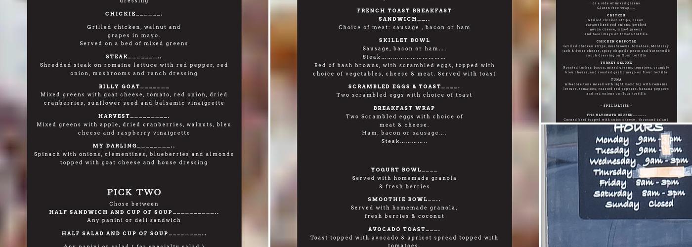 Alternative Grounds Caffe Menu