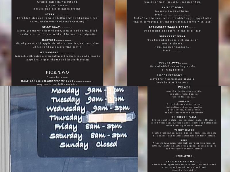 Alternative Grounds Caffe Menu