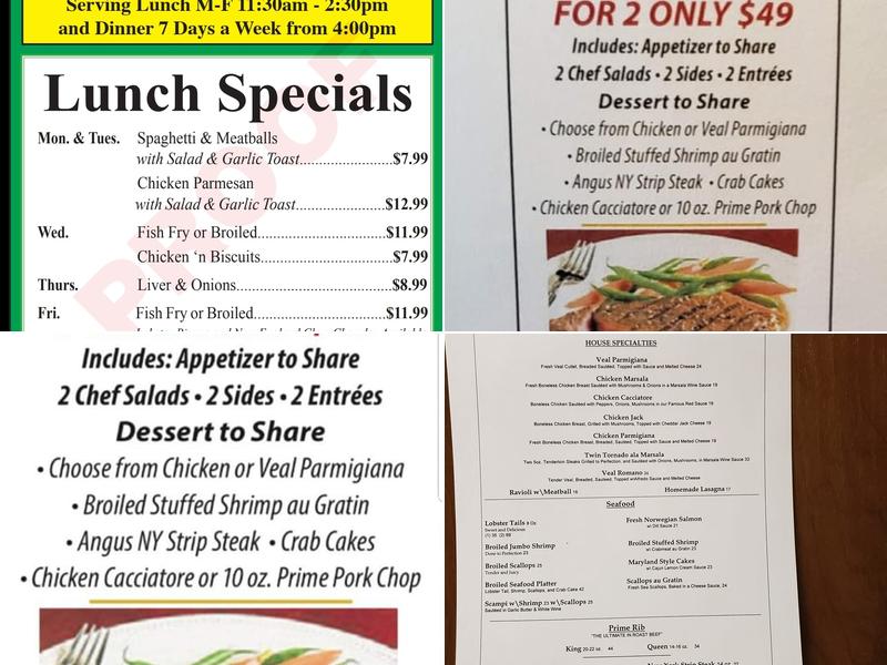 Cammarata's Restaurant Menu