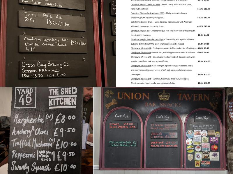 The New Union Menu
