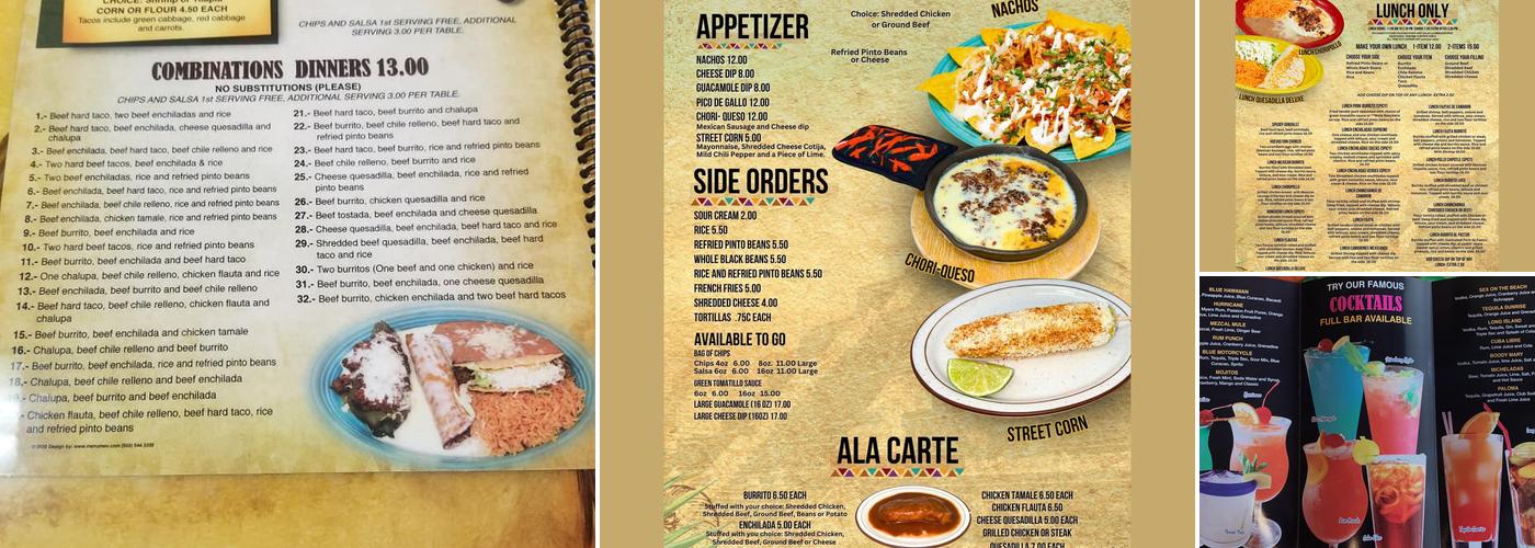 Rey Azteca New Kensington Menu