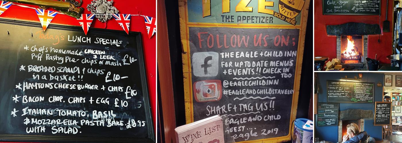 The Eagle & Child Inn Menu