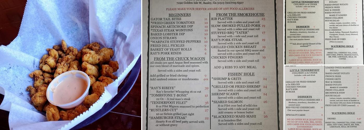 Ray's Steaks & Ribs Menu