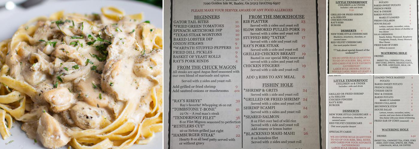 Ray's Steaks & Ribs Menu