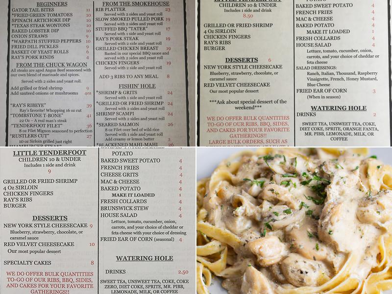 Ray's Steaks & Ribs Menu