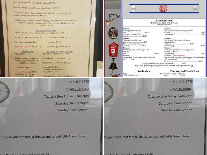 Firehouse Grill Menu