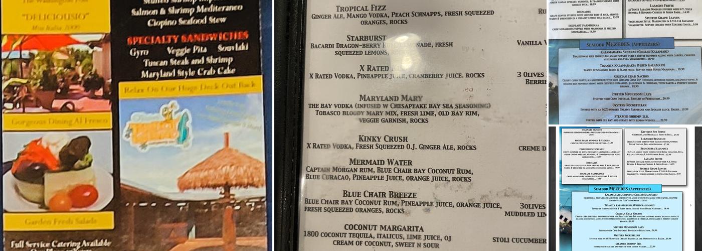 Olivia's Menu