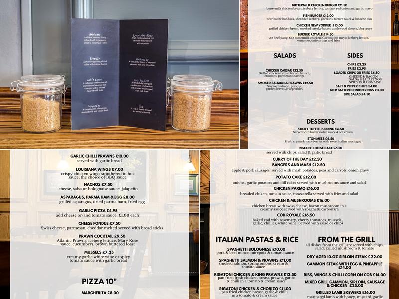 St Nicholas Arms Menu