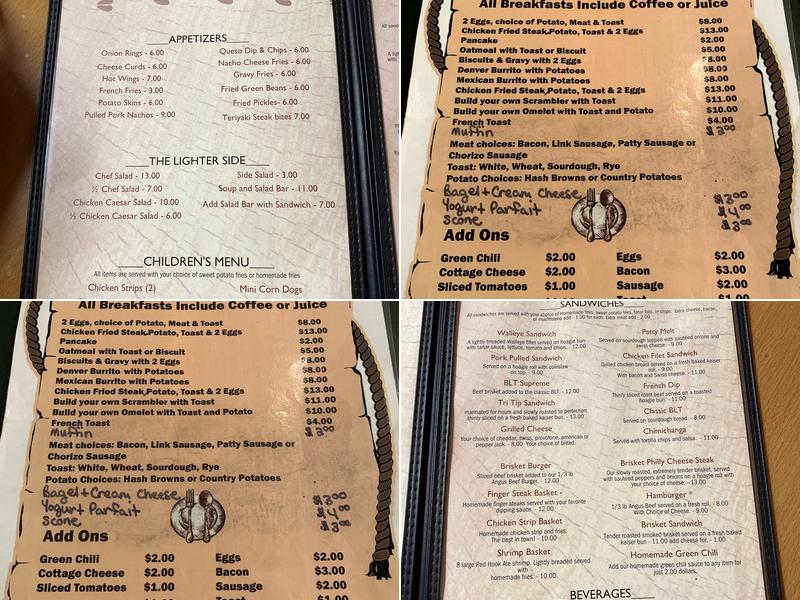 Touch Of Country Menu