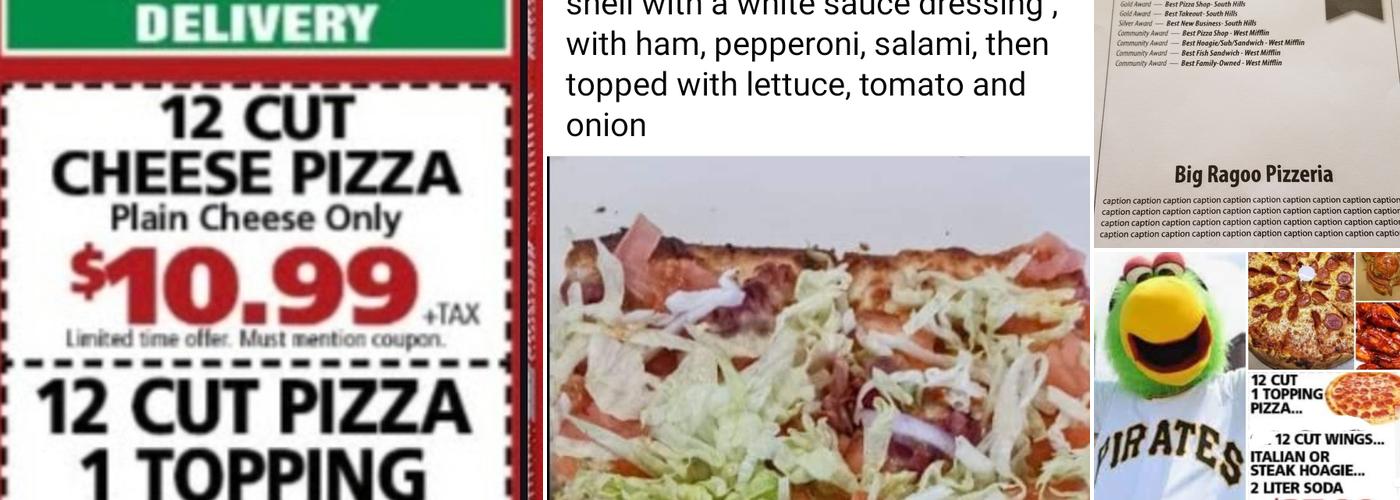 Big Ragoo Pizzeria Menu