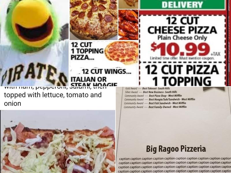 Big Ragoo Pizzeria Menu