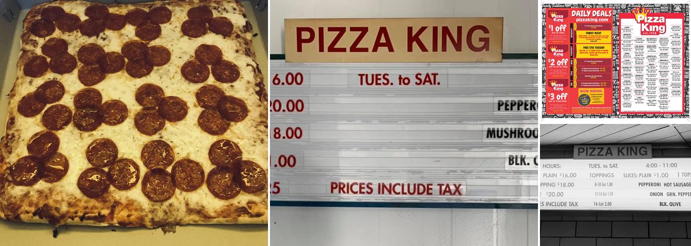 Pizza King Menu