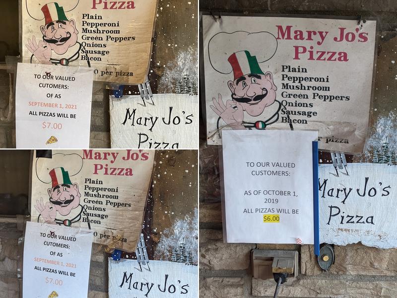 Mary Jo's Pizzeria Menu