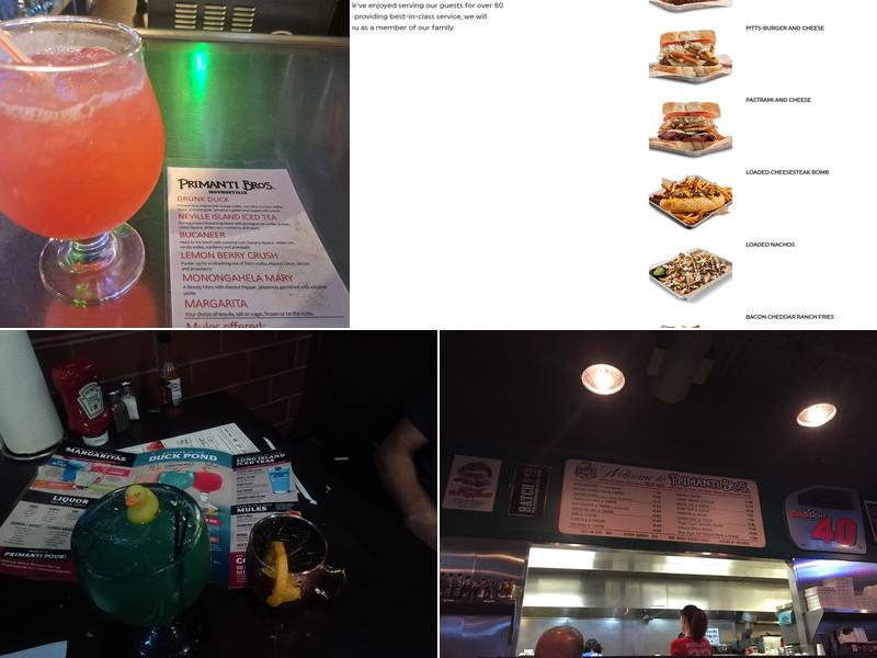 Primanti Bros. Restaurant and Bar Menu