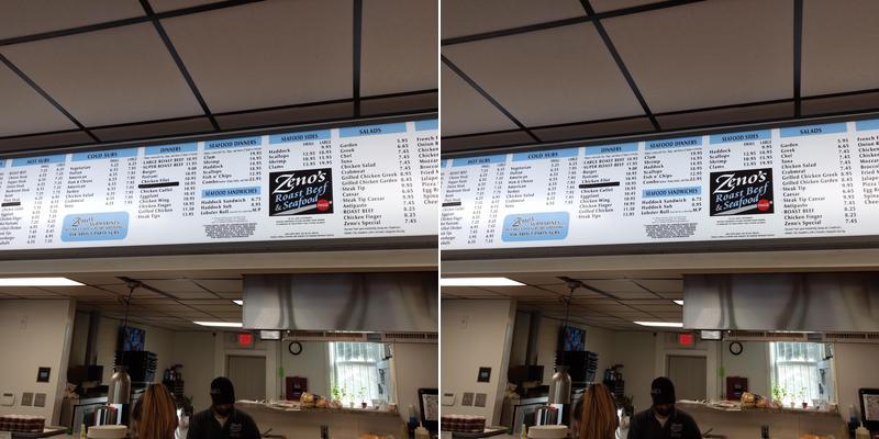 Zeno's Roast Beef Menu