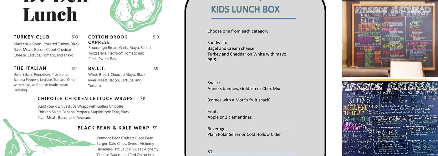 Fireside Flatbread Menu