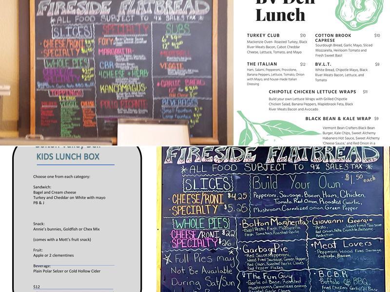 Fireside Flatbread Menu